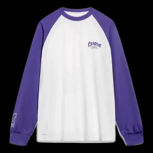 Li-Ning Hoops Graphic Color Block Sweatshirt 'White Purple'