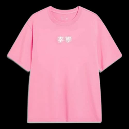 Li-Ning Logo Loose Fit T-shirt 'Pink'