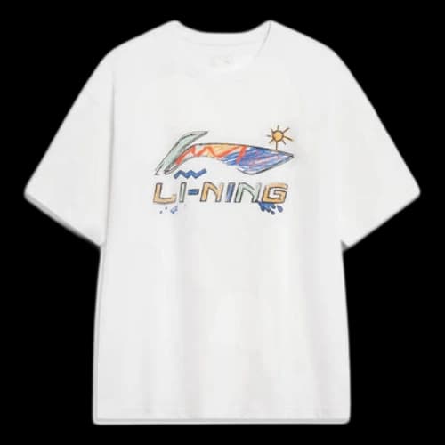 Li-Ning Essential Logo T-shirt 'White Multi'