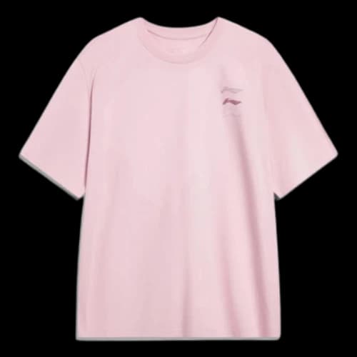 Li-Ning Triple Logo Loose Fit T-shirt 'Pink'