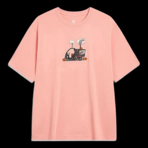 Li-Ning BadFive Dream With Hoops Graphic T-shirt 'Pink'