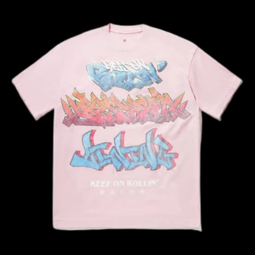 Li-Ning Keep On Rollin Graphic T-shirt 'Pink'