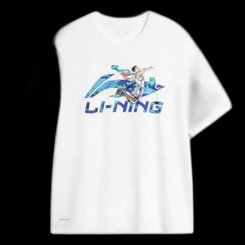 Li-Ning Hoops Comics Graphic T-shirt 'White'