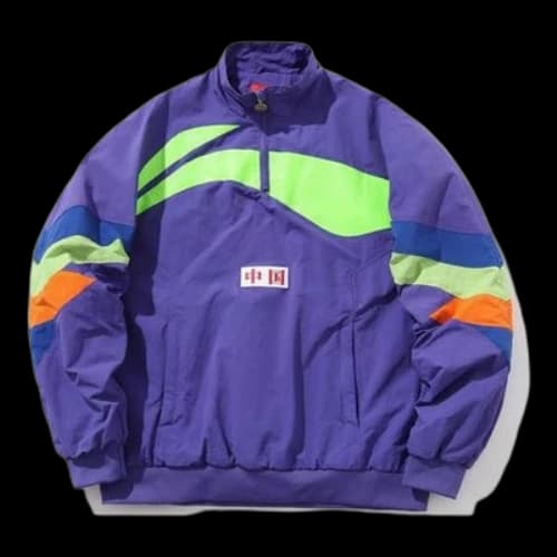 Li-Ning Big Logo Loose Jacket Paris Fashion Week 'Purple Green'