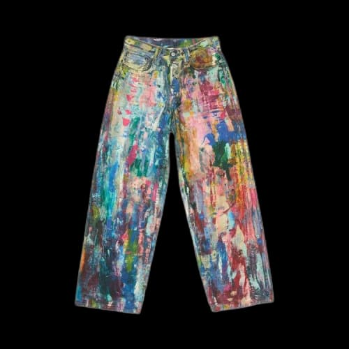 Acne Studios 1981F Baggy Fit Jeans 'Blue/Multicolor'