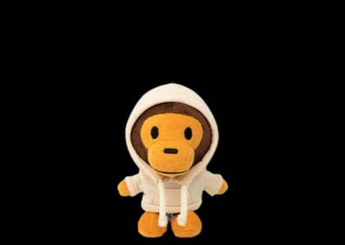 BAPE Baby Milo Plush Doll Keychain Ivory