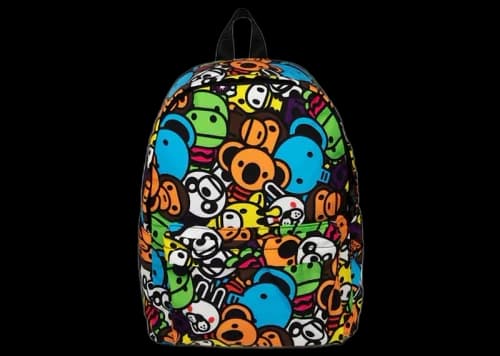 BAPE Milo All Safari Medium Backpack Multi