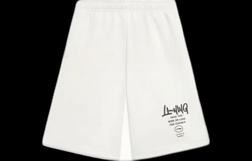 Li-Ning Anything Is Possible Graphic Straight Shorts 'White'