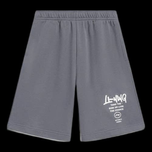 Li-Ning Anything Is Possible Graphic Straight Shorts 'Grey'