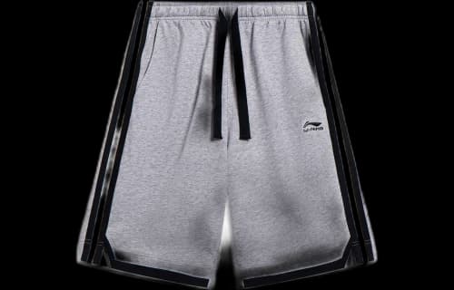 Li-Ning Striped Color Block Shorts 'Grey Black'
