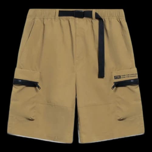 Li-Ning Graphic Cargo Shorts 'Khaki'
