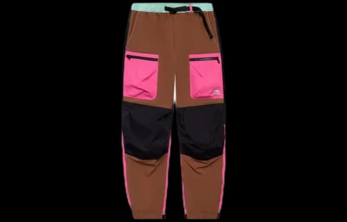 Li-Ning Logo-Print Track Pants 'Brown Pink'