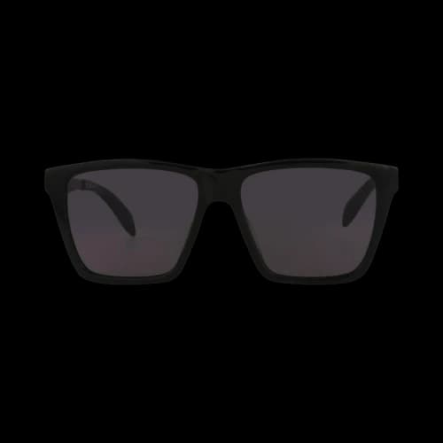 Alexander McQueen Square-Frame Acetate Sunglasses Black Ruthenium Grey (AM0352S-30012332-001)