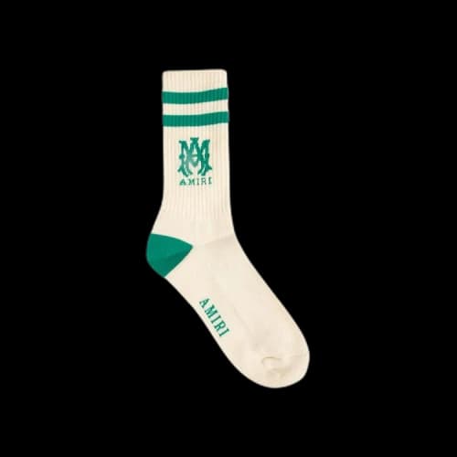 Amiri Stripe Socks 'Varsity Green'
