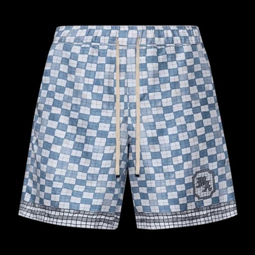 Amiri MA Checkered Short 'Steel'