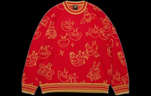 Li-Ning Rijindoujin All-Over Print Sweater 'Red Gold'