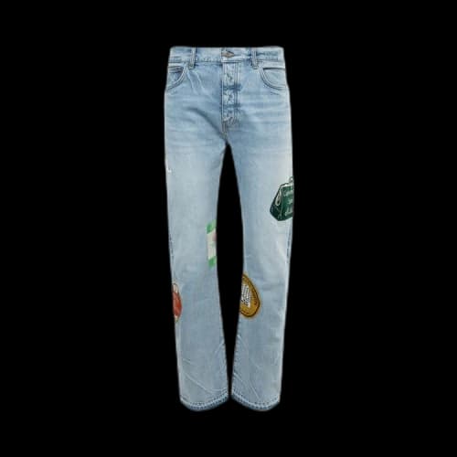 Amiri Travel Patch Straight Jean 'Perfect Indigo'