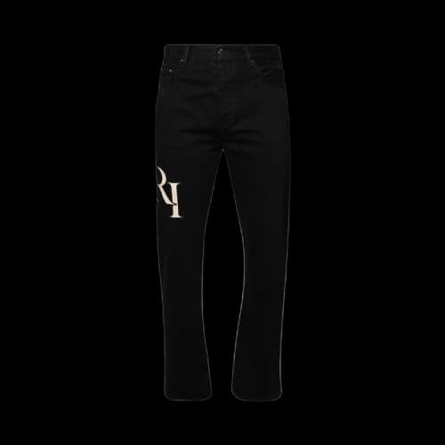 Amiri Staggered Logo Straight Jean 'Black'