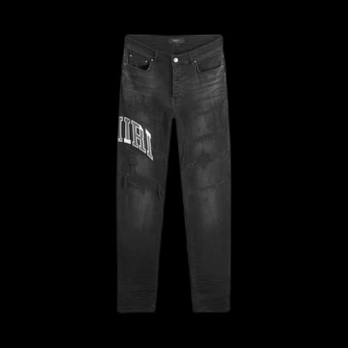 Amiri Varsity Logo Repair Jean 'Vintage Black'