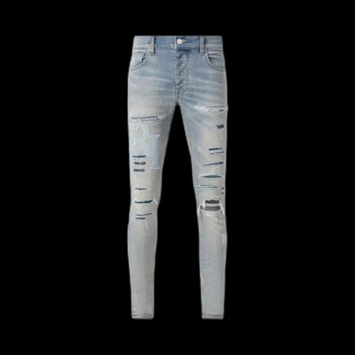 Amiri Staggered Logo Jean 'Clay Indigo'