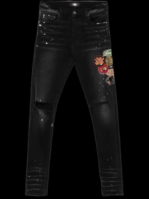 AMIRI Vintage Patch Skinny Jean Aged Black