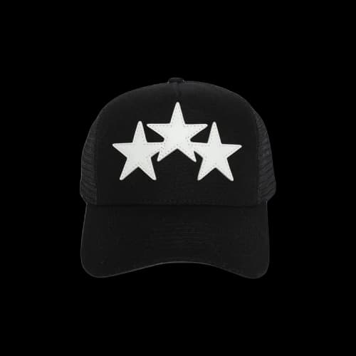 Amiri Three Star Trucker Hat 'Black'