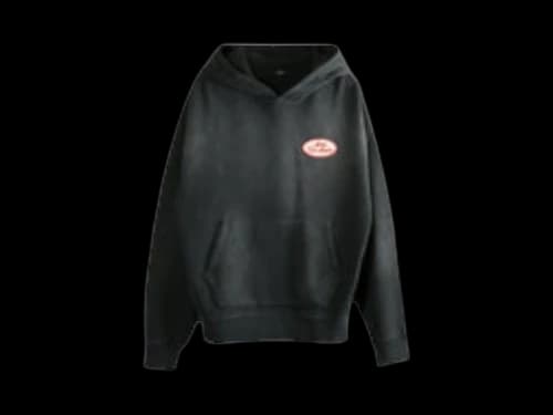 AMIRI Station Patch Oversized Hoodie Black