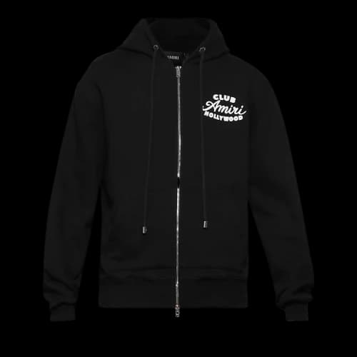 Amiri Club Amiri Zip Hoodie 'Black'