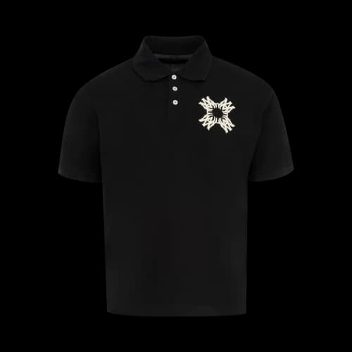 Amiri Embroidered MA Quad Polo 'Black'