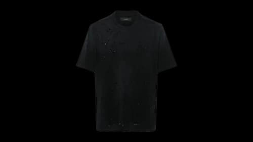 AMIRI Ma Shotgun Embroidered Tee Black