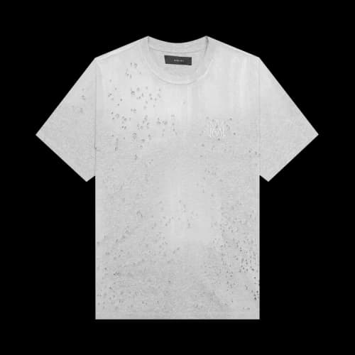 Amiri Shotgun Embroidered Tee 'Grey'