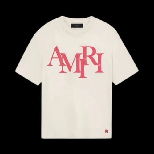 Amiri Staggered Tee Beige 'Cream'