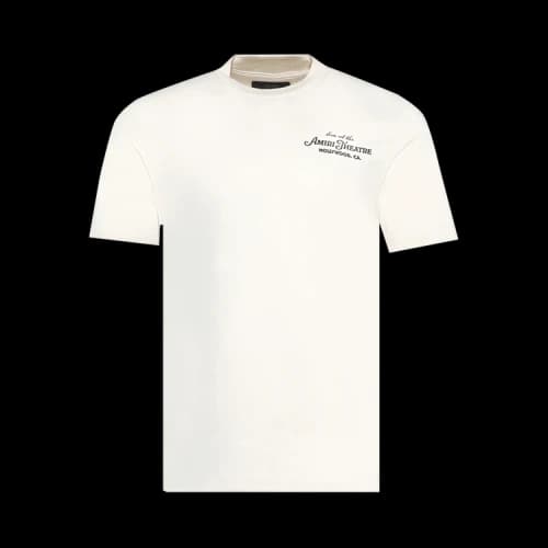 Amiri Theatre Flocked Tee 'Alabaster'