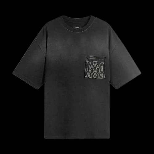 Amiri MA Outline Oversized Tee 'Black'