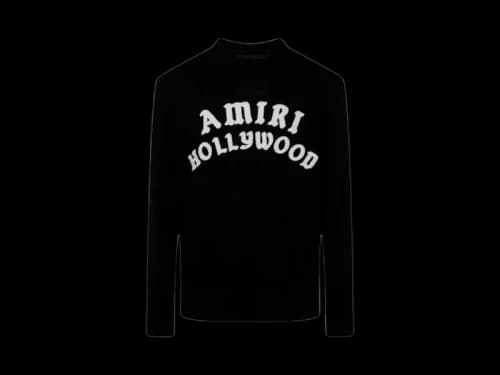 AMIRI Hollywood Knit Crewneck Black