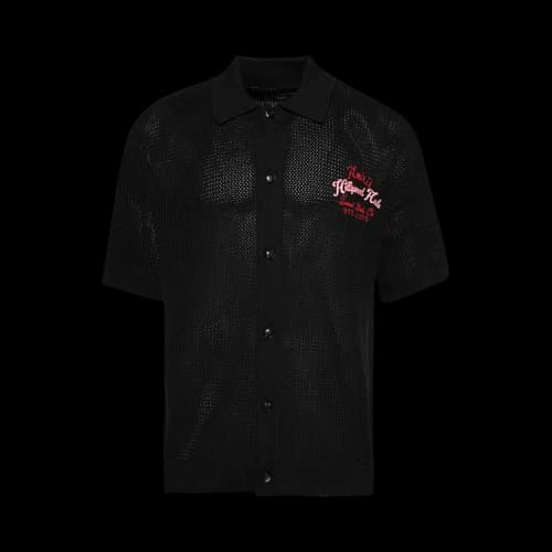 Amiri Hollywood Auto Mesh Shirt 'Black'