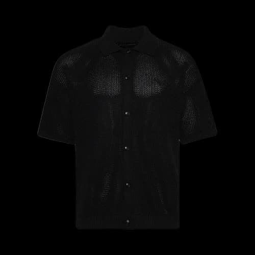 Amiri Crochet Mesh Shirt 'Black'