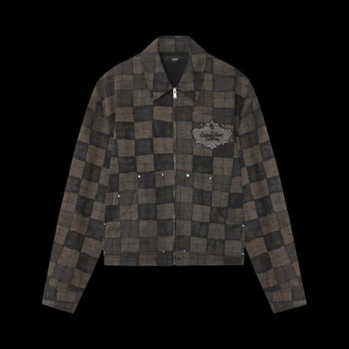 Amiri Checkered Work Jacket 'Brown'