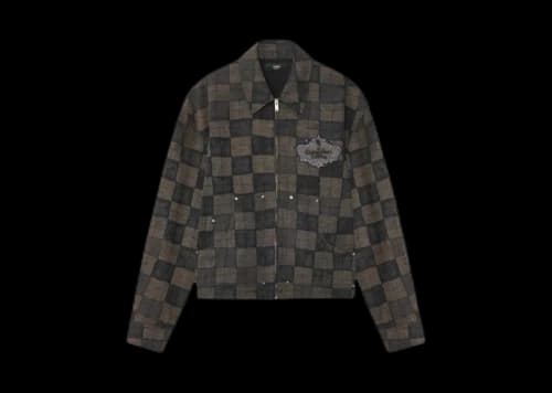 AMIRI Checkered Work Jacket Brown