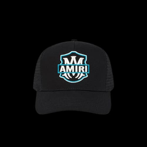 Amiri MA Emblem Trucker Hat 'Black'