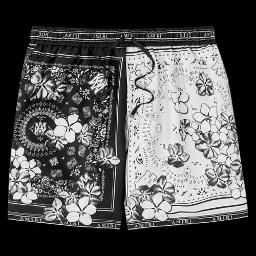 Amiri Bandana Floral Short 'Black'