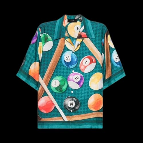 Amiri Billiards Bowling Shirt 'Evergreen'