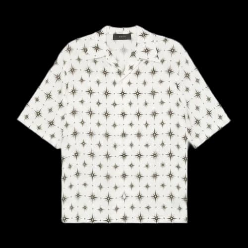 Amiri Micro Starburst Camp Shirt 'Ivory'