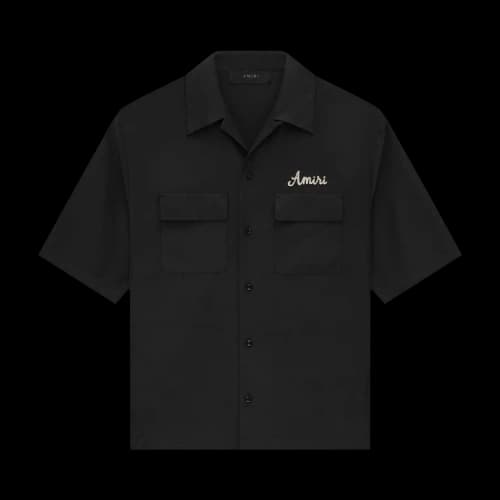 Amiri Jazz Wolf Camp Shirt 'Black'