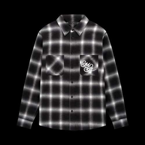 Amiri Swirl Flannel Shirt 'Black'