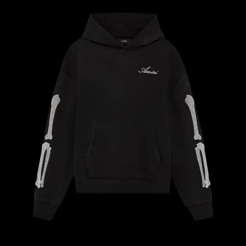 Amiri Bones Oversized Hoodie 'Black'
