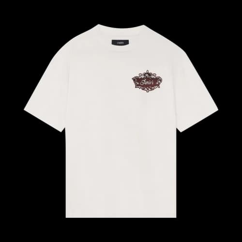 Amiri Chateau Crest Tee 'Ivory'
