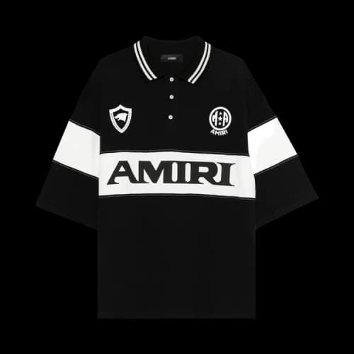 Amiri Sport Oversized Polo 'Black'