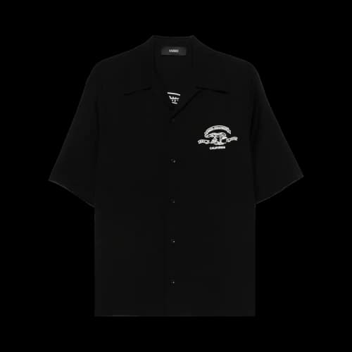 Amiri Eagle Camp Shirt 'Black'