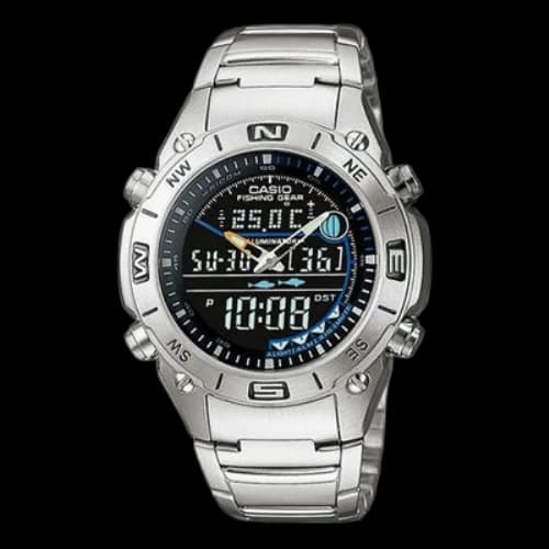 CASIO Waterproof Unisex Mens Silver Digital